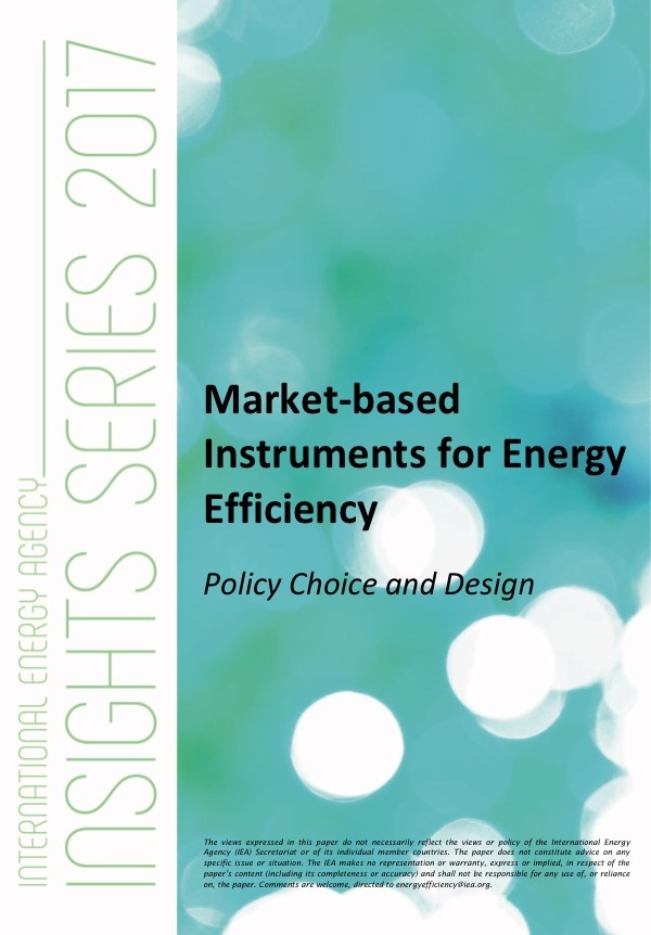 Publicación – Instrumentos basados en mercado para promover Eficiencia Energética