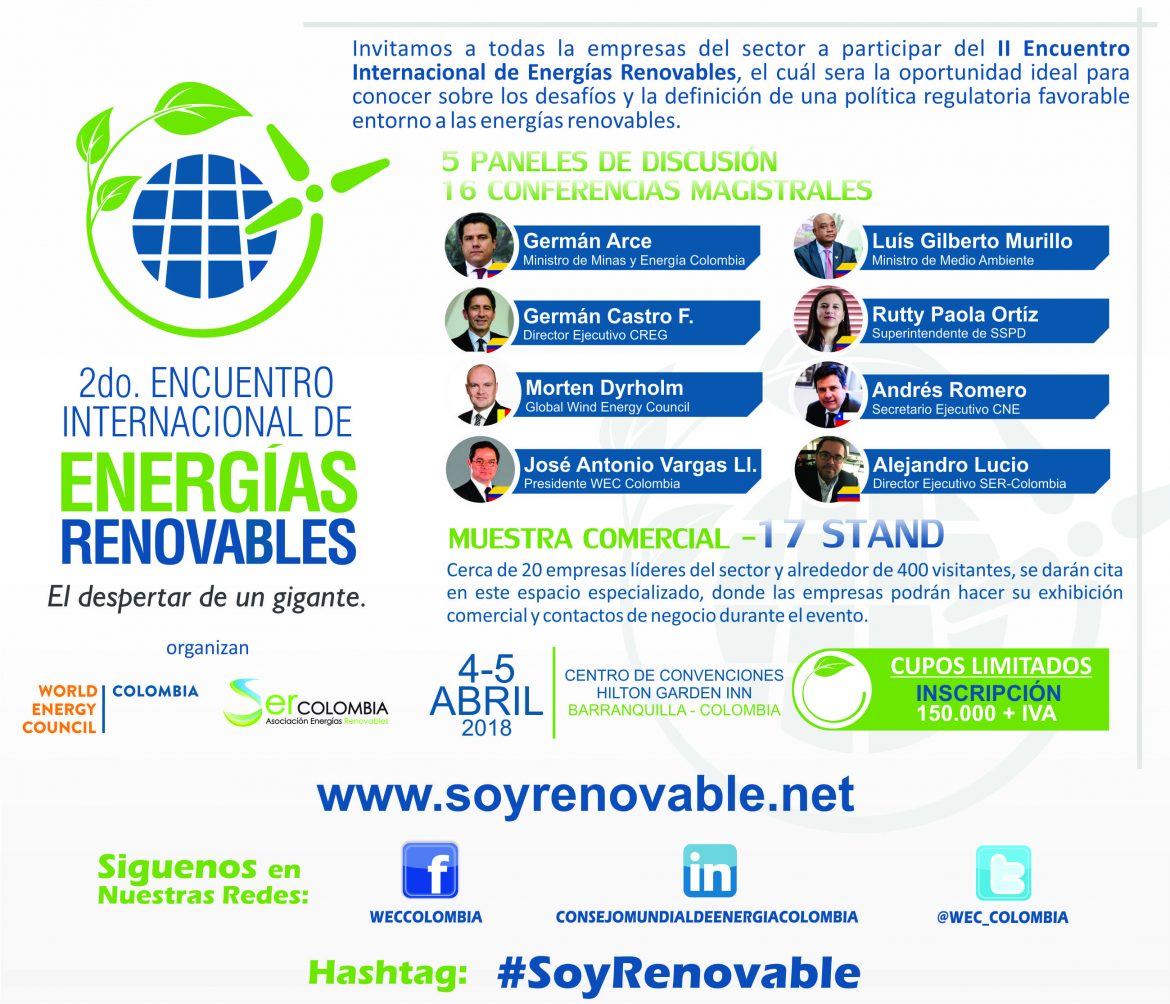 II Encuentro Internacional de Energías Renovables – 2018